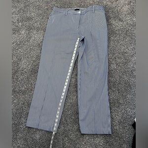 Talbots Blue and White Striped Pants, 14 Regular
